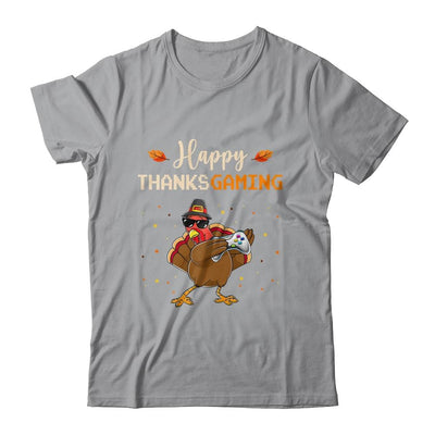 Happy Thanksgiving Video Game Dabbing Turkey-T-Shirt & Hoodie-Classic T-Shirt-Sport Grey
