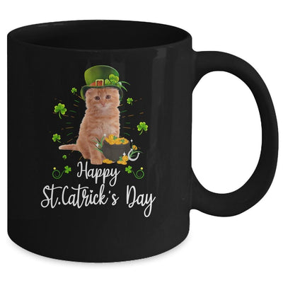 Happy st catrick's day cat st patricks day Women Kids Mug-Coffee Mug-