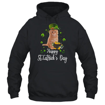 Happy st catrick's day cat st patricks day Women Kids-T-Shirt & Hoodie-Pullover Hoodie-Black