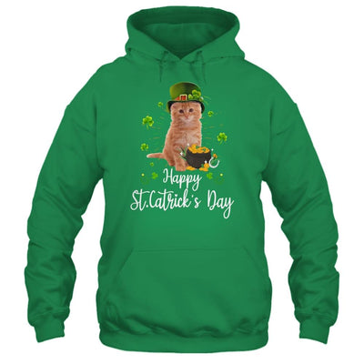 Happy st catrick's day cat st patricks day Women Kids-T-Shirt & Hoodie-Pullover Hoodie-Irish Green