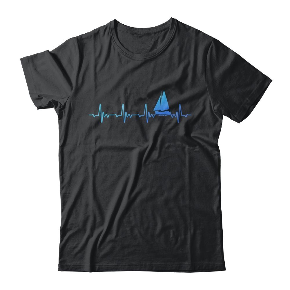 Heartbeat Sailing Sailboat Captain Funny Sailors
