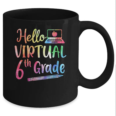 Hello Virtual 6th Grade Teacher Gift Back To School 2021 Mug-Coffee Mug-Mug-Black