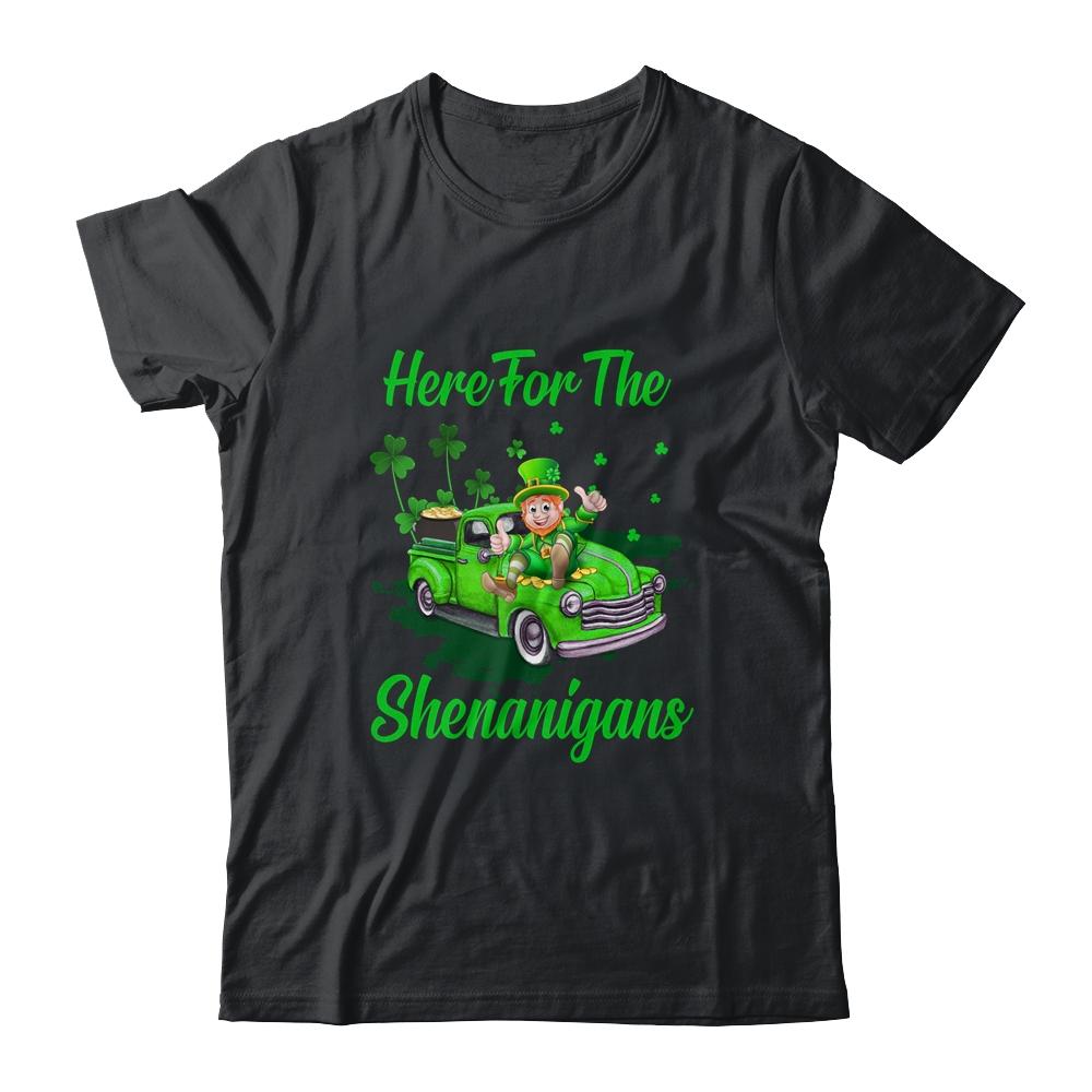 Here For The Shenanigans Leprechaun Truck St Patricks Day