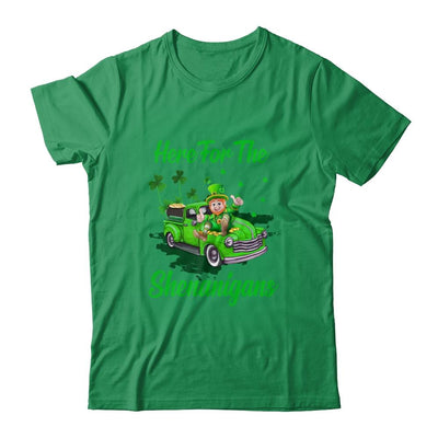 Here For The Shenanigans Leprechaun Truck St Patricks Day-T-Shirt & Hoodie-Classic T-Shirt-Irish Green