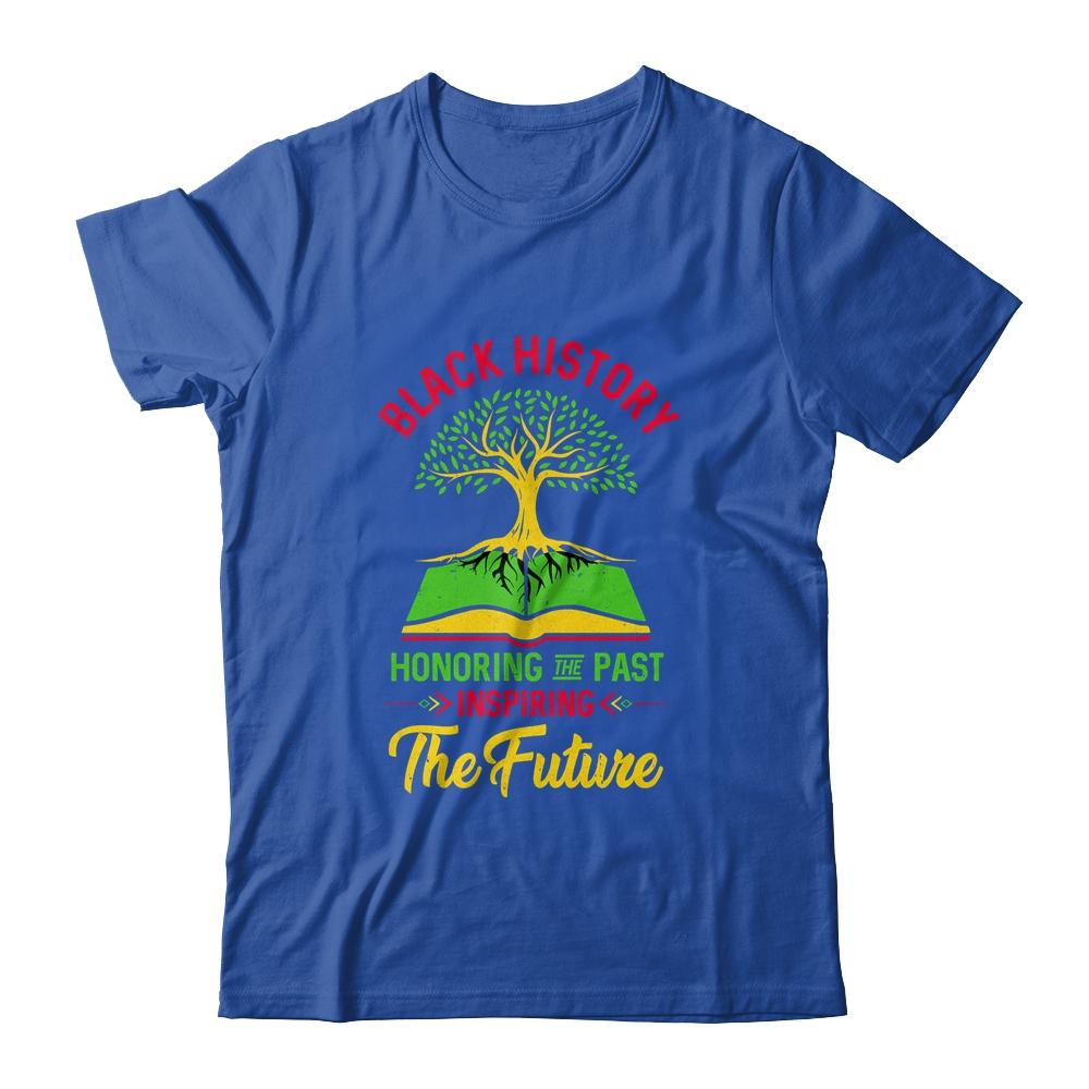 Honoring Past Inspiring Future Men Women Black History Month-T-Shirt & Hoodie-Classic T-Shirt-Royal