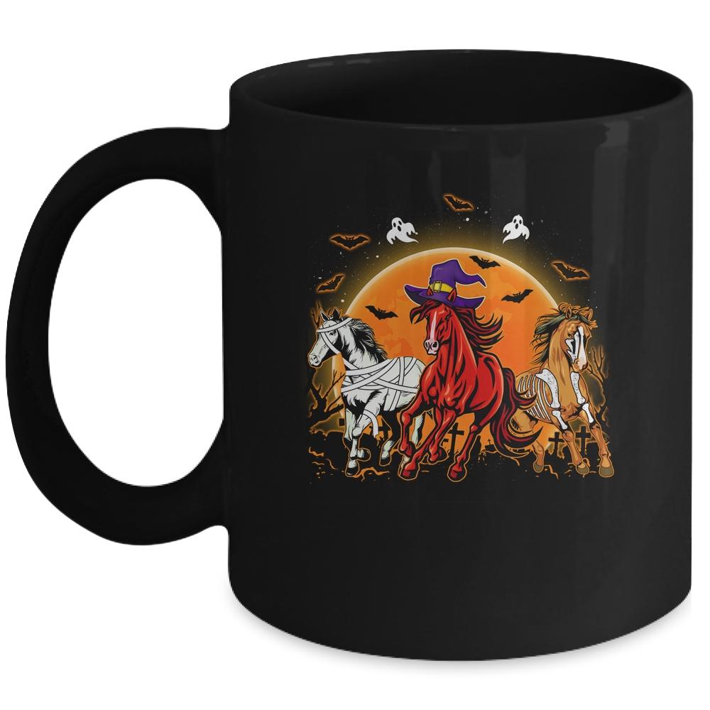 Horse Mummy Witch Halloween Horror Gift For Horse Lover Mug
