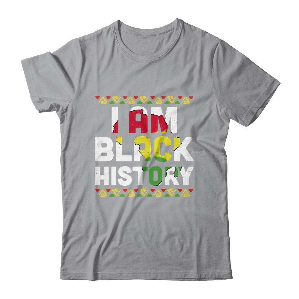 I Am Black History African Black History Month Pride Gift-T-Shirt & Hoodie-Classic T-Shirt-Sport Grey
