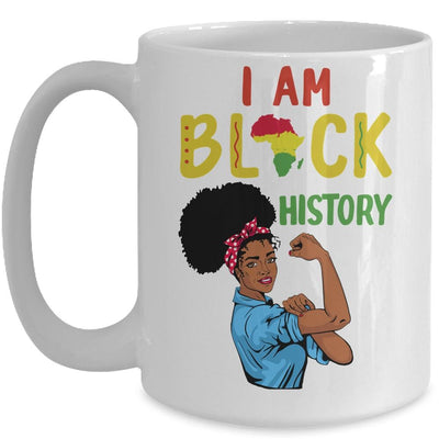 I Am Black History Pride Black Girl History Month Gift Mug-Coffee Mug-Mug-White