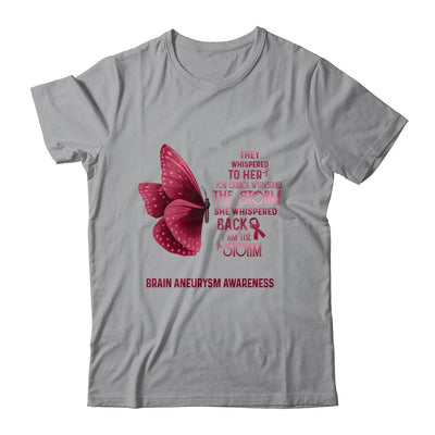 I Am The Storm Brain Aneurysm Awareness Butterfly-T-Shirt & Tank Top-Classic T-Shirt-Sport Grey