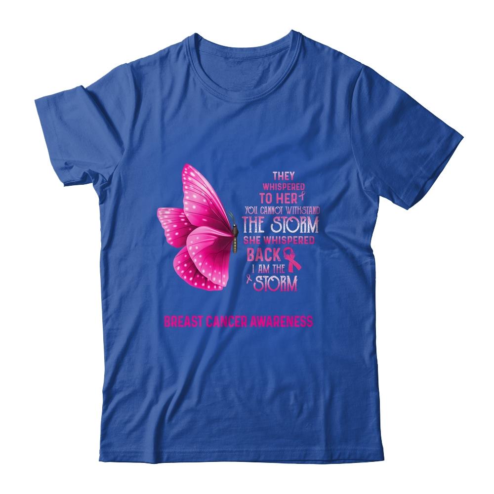I Am The Storm Breast Cancer Awareness Butterfly-T-Shirt & Tank Top-Classic T-Shirt-Royal