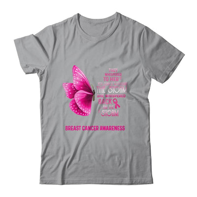 I Am The Storm Breast Cancer Awareness Butterfly-T-Shirt & Tank Top-Classic T-Shirt-Sport Grey