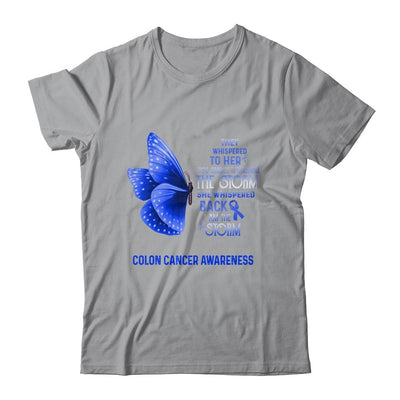 I Am The Storm Colon Cancer Awareness Butterfly-T-Shirt & Tank Top-Classic T-Shirt-Sport Grey