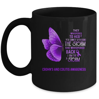 I Am The Storm Crohn's And Colitis Awareness Butterfly Mug-Coffee Mug-Mug-Black