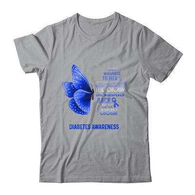 I Am The Storm Diabetes Awareness Butterfly-T-Shirt & Tank Top-Classic T-Shirt-Sport Grey