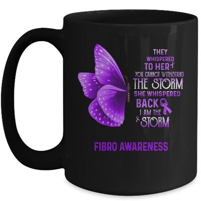 I Am The Storm Fibro Awareness Butterfly Mug-Coffee Mug-Mug-Black