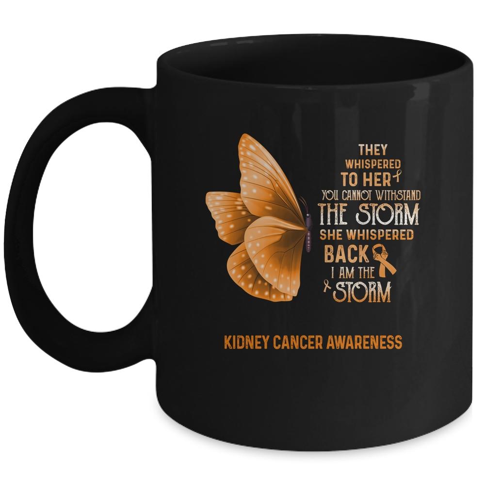 I Am The Storm Kidney Cancer Awareness Butterfly Mug