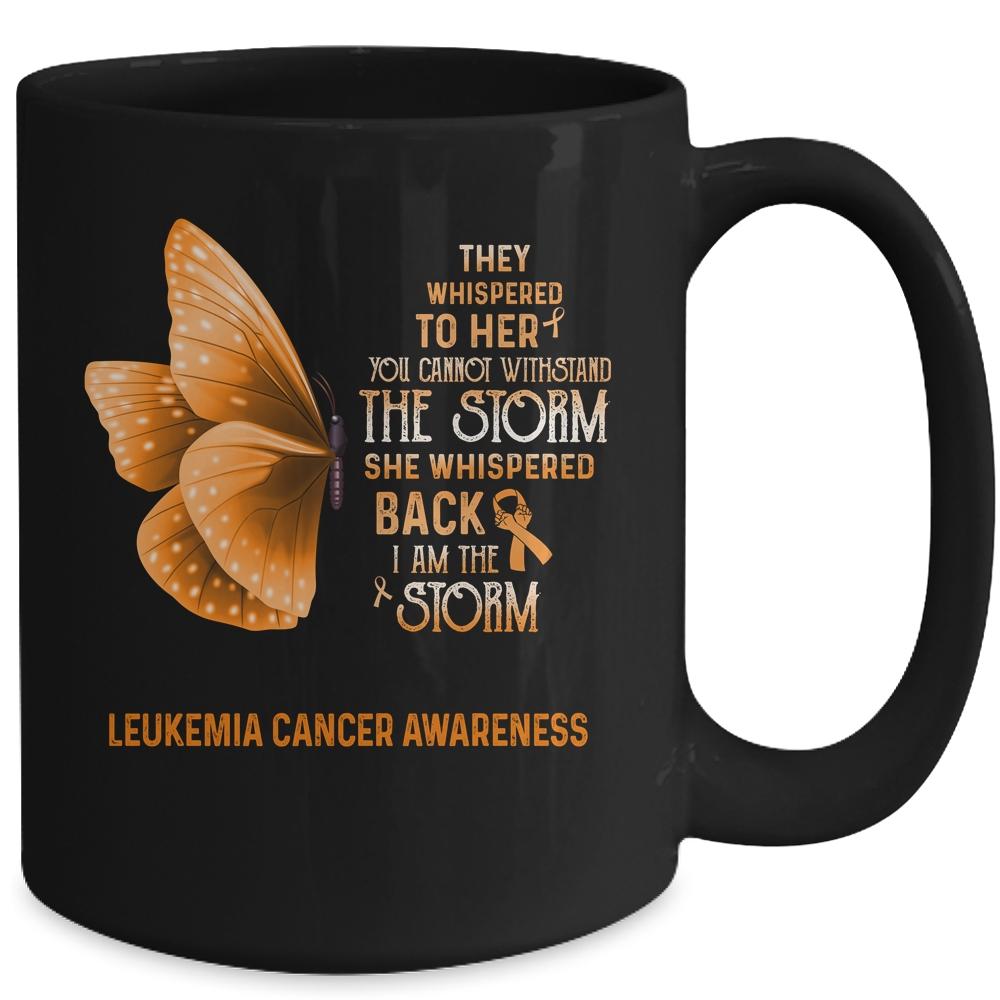 I Am The Storm Leukemia Cancer Awareness Butterfly Mug-Coffee Mug-