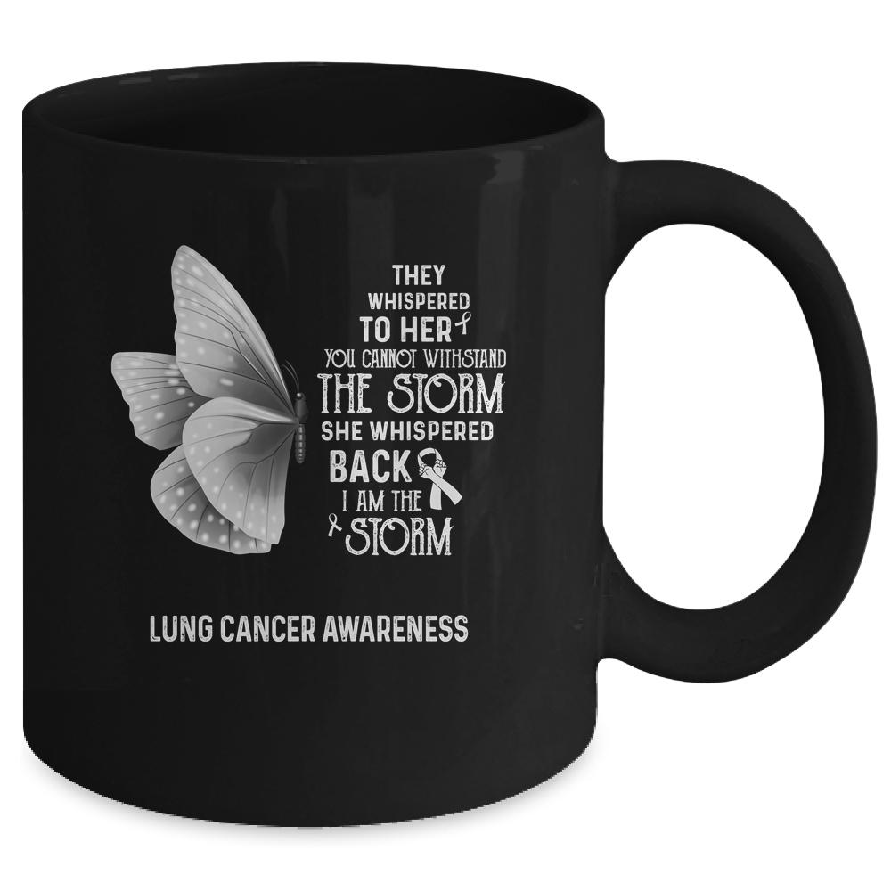 I Am The Storm Lung Cancer Awareness Butterfly Mug-Coffee Mug-