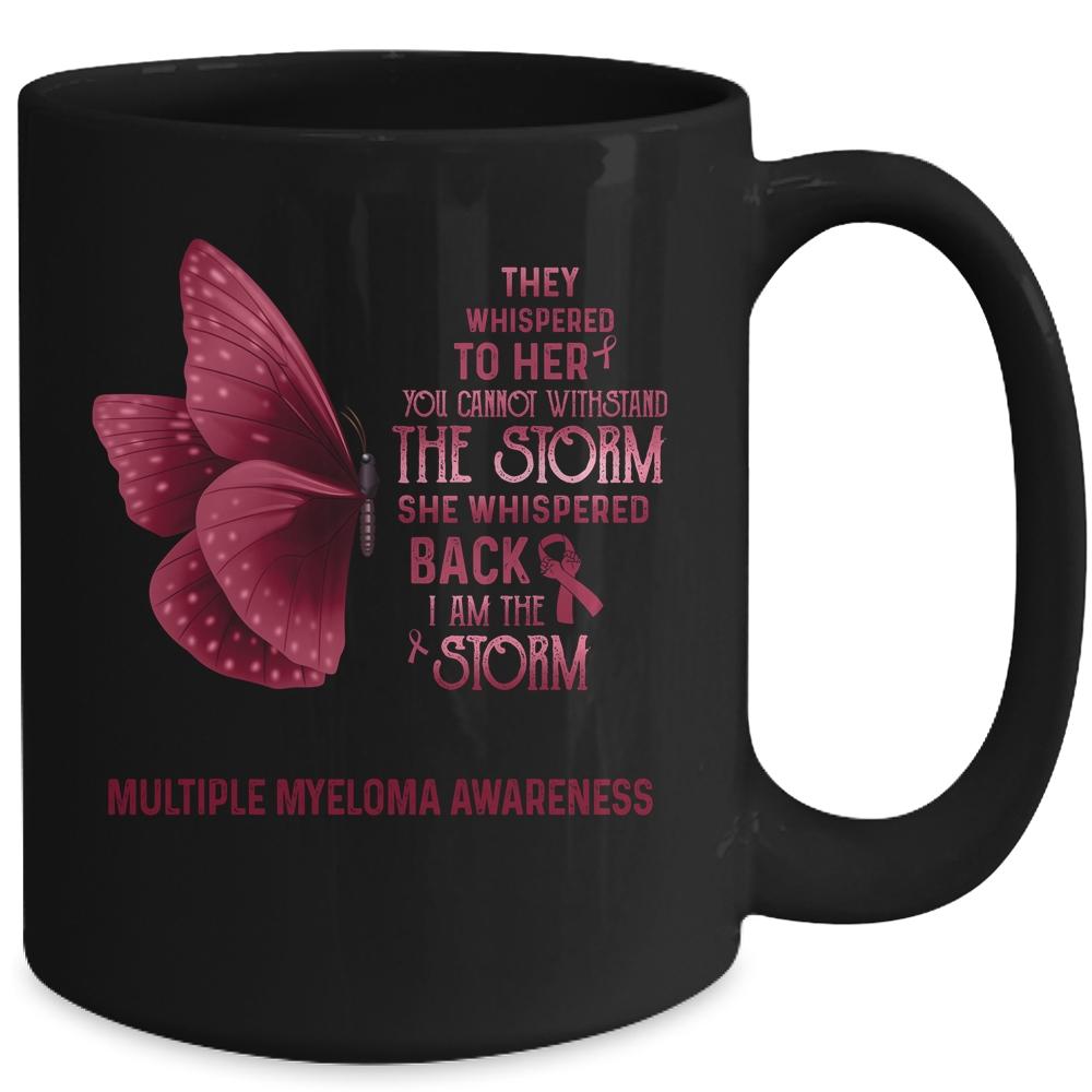 I Am The Storm Multiple Myeloma Awareness Butterfly Mug-Coffee Mug-