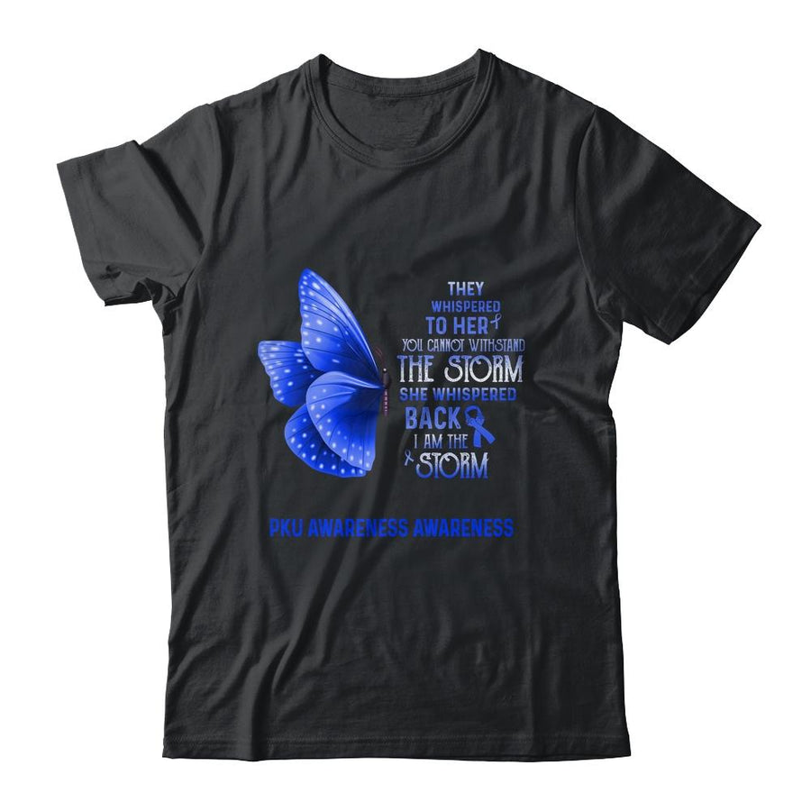I Am The Storm PKU Awareness Butterfly-T-Shirt & Tank Top-Classic T-Shirt-Black