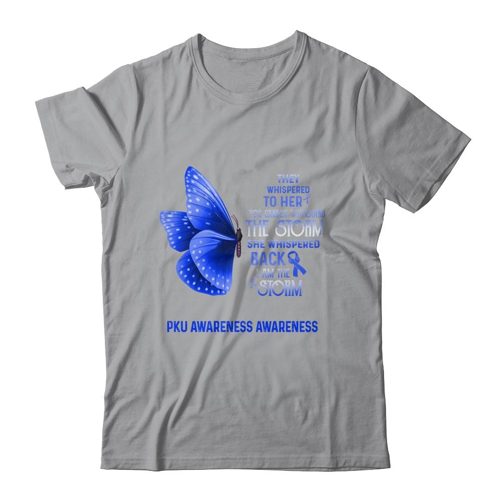 I Am The Storm PKU Awareness Butterfly-T-Shirt & Tank Top-Classic T-Shirt-Sport Grey