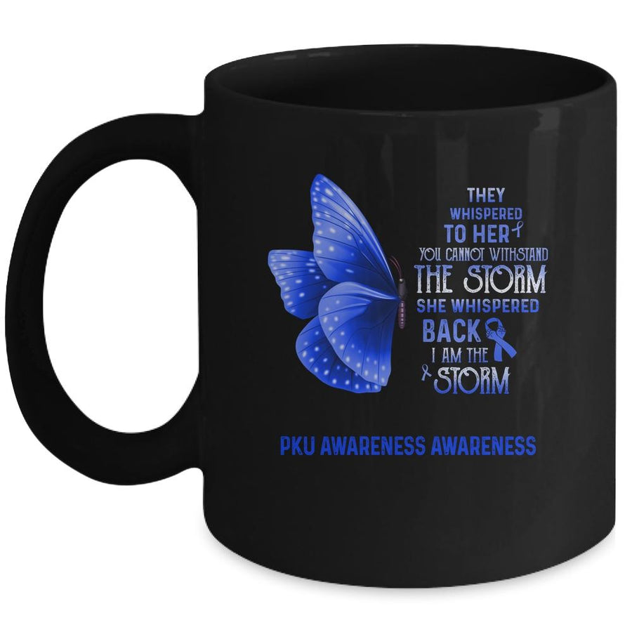 I Am The Storm PKU Awareness Butterfly Mug-Coffee Mug-Mug-Black