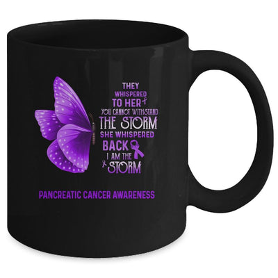 I Am The Storm Pancreatic Cancer Awareness Butterfly Mug-Coffee Mug-