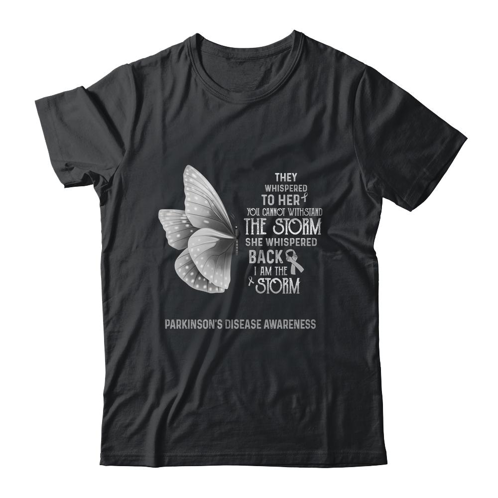 I Am The Storm Parkinson's Disease Awareness Butterfly-T-Shirt & Tank Top-Classic T-Shirt-Black