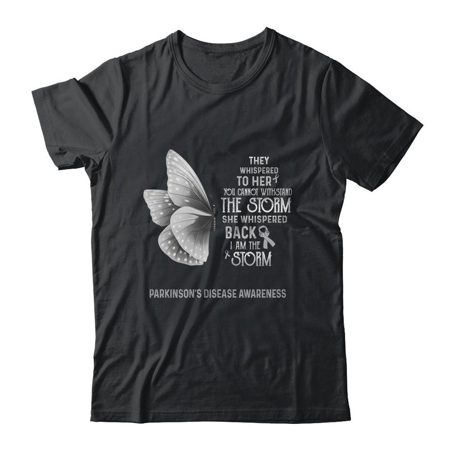I Am The Storm Parkinson's Disease Awareness Butterfly-T-Shirt & Tank Top-Classic T-Shirt-Black