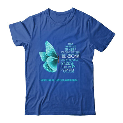 I Am The Storm Peritoneal Cancer Awareness Butterfly-T-Shirt & Tank Top-Classic T-Shirt-Royal