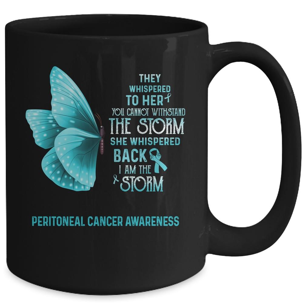 I Am The Storm Peritoneal Cancer Awareness Butterfly Mug-Coffee Mug-