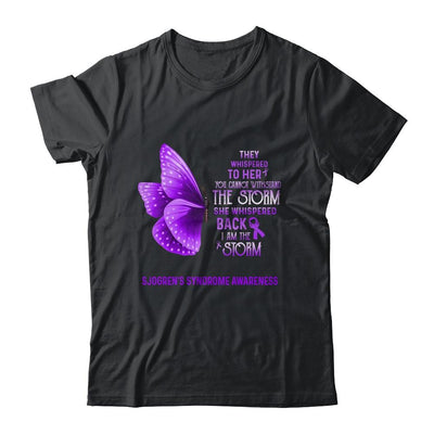 I Am The Storm Sjogren's Syndrome Awareness Butterfly-T-Shirt & Tank Top-Classic T-Shirt-Black