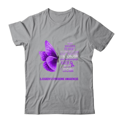 I Am The Storm Sjogren's Syndrome Awareness Butterfly-T-Shirt & Tank Top-Classic T-Shirt-Sport Grey