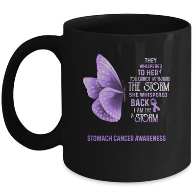 I Am The Storm Stomach Cancer Awareness Butterfly Mug-Coffee Mug-Mug-Black