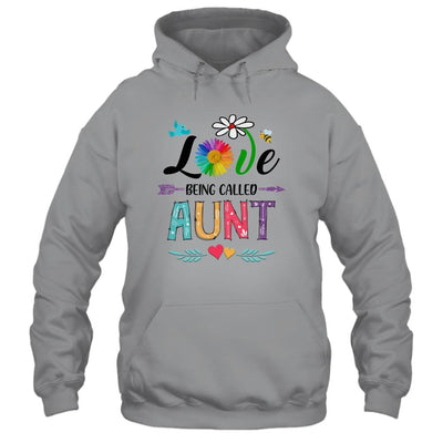 I Love Being Called Aunt Daisy Flower Mothers Day-T-Shirt & Tank Top-Pullover Hoodie-Sport Grey