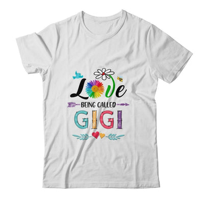 I Love Being Called Gigi Daisy Flower Mothers Day-T-Shirt & Tank Top-Classic T-Shirt-White