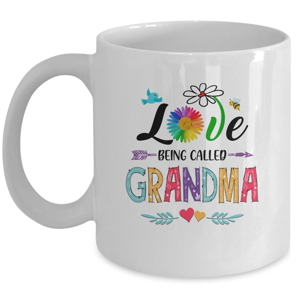 I Love Being Called Grandma Daisy Flower Mothers Day Mug