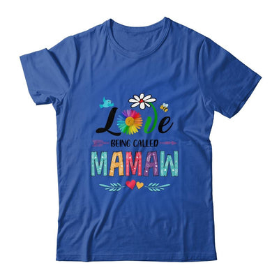 I Love Being Called Mamaw Daisy Flower Mothers Day-T-Shirt & Tank Top-Classic T-Shirt-Royal
