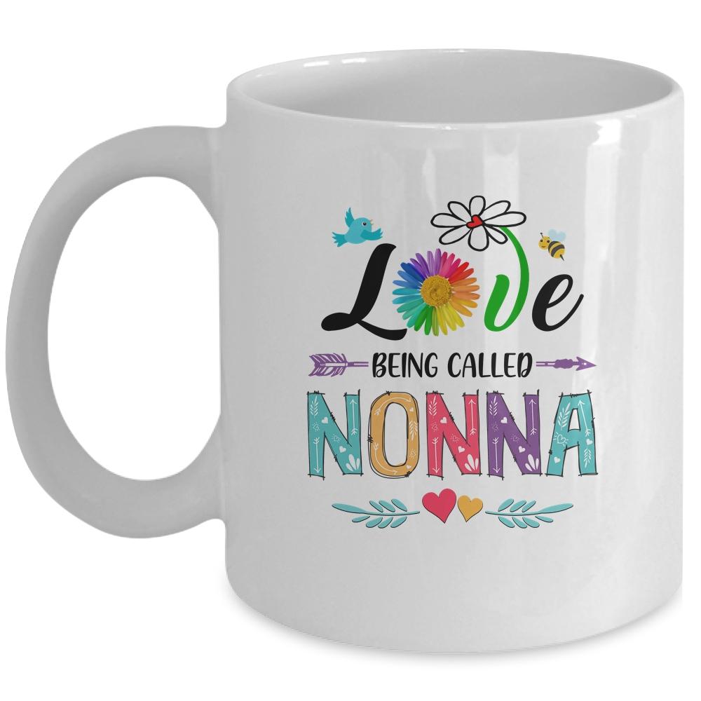 I Love Being Called Nonna Daisy Flower Mothers Day Mug