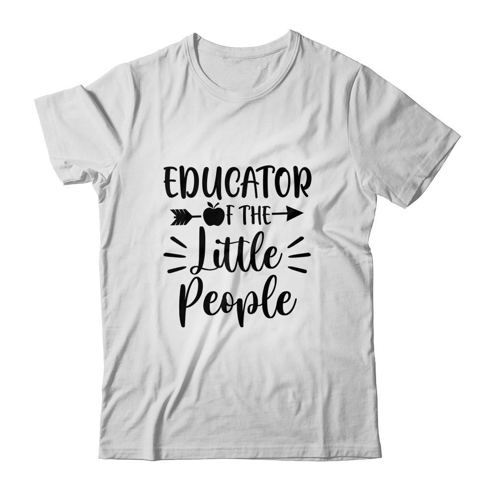 I Teach Little People Funny Preschool Teacher Class Gift-T-Shirt & Hoodie-Classic T-Shirt-White