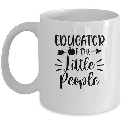 I Teach Little People Funny Preschool Teacher Class Gift Mug-Coffee Mug-Mug-White