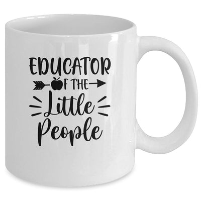I Teach Little People Funny Preschool Teacher Class Gift Mug-Coffee Mug-Mug-White