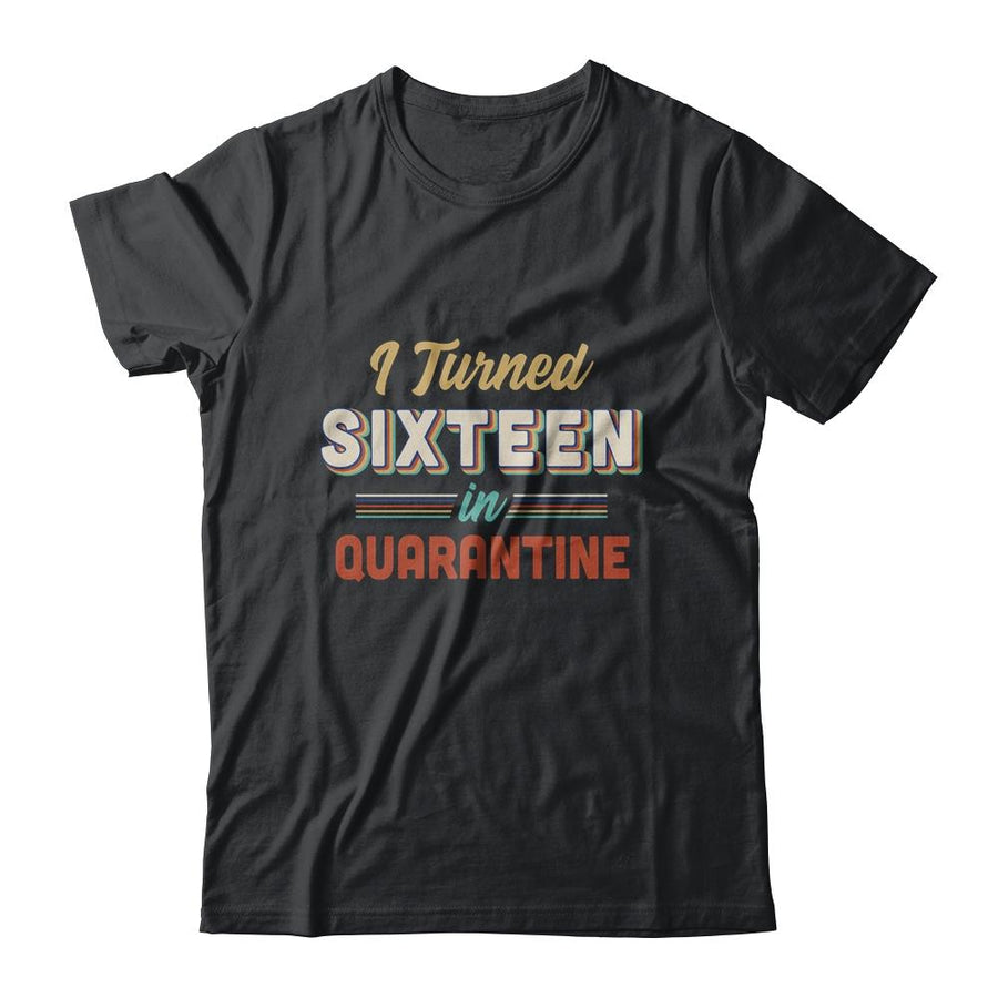 I Turned 16 In Quarantine 16th Birthday Gift-T-Shirt & Hoodie-Classic T-Shirt-Black