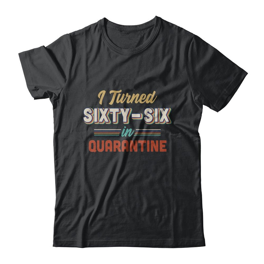 I Turned 66 In Quarantine 66th Birthday Gift-T-Shirt & Hoodie-Classic T-Shirt-Black