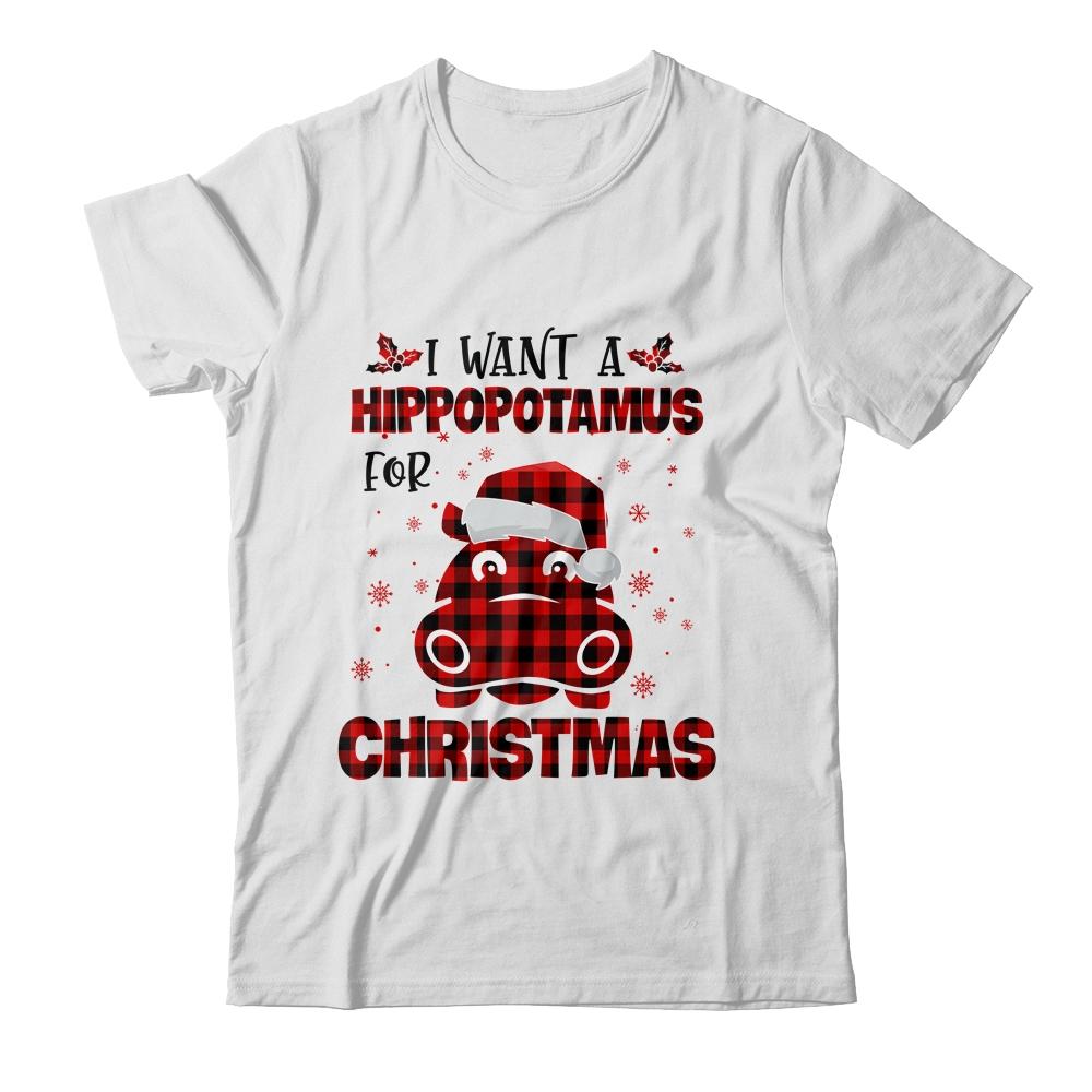 I Want A Hippopotamus For Christmas Xmas Hippo-T-Shirt & Sweatshirt-Classic T-Shirt-White