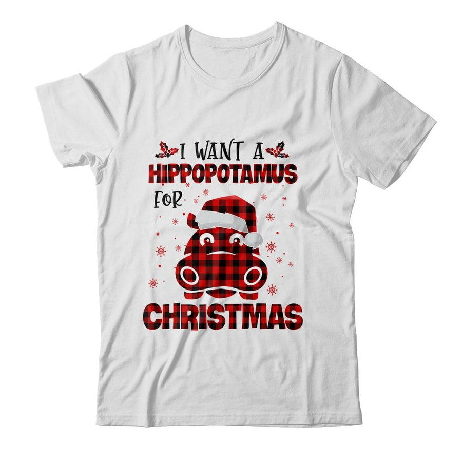 I Want A Hippopotamus For Christmas Xmas Hippo-T-Shirt & Sweatshirt-Classic T-Shirt-White