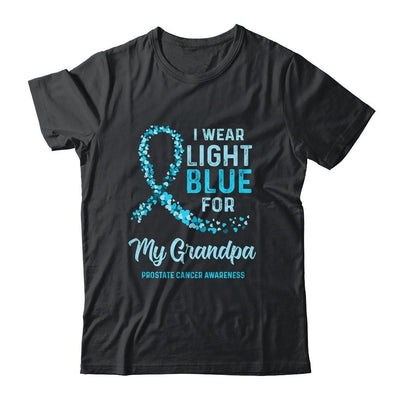 I Wear Light Blue For My Grandpa Prostate Cancer Awareness-T-Shirt & Hoodie-Classic T-Shirt-Black