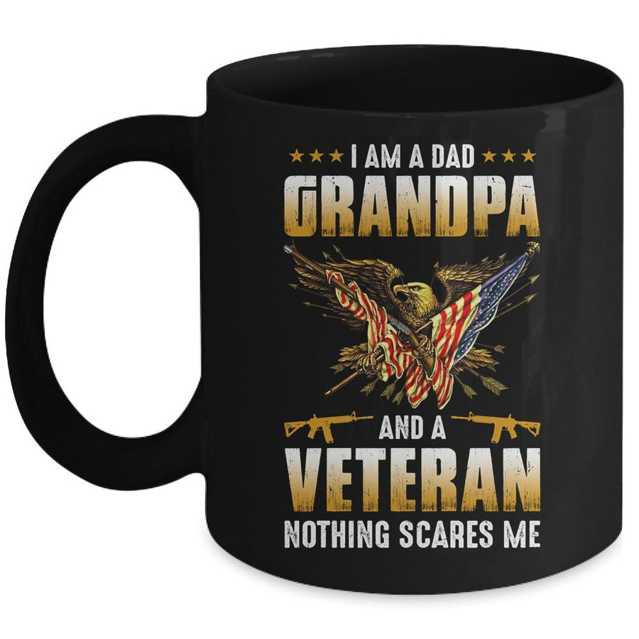 I'm A Dad Grandpa And A Veteran Father's Day Mug-Coffee Mug-Mug-Black