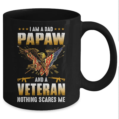 I'm A Dad PaPaw And A Veteran Father's Day Mug-Coffee Mug-Mug-Black