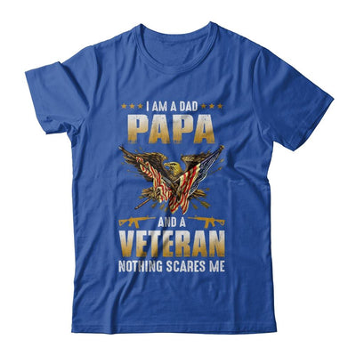I'm A Dad Papa And A Veteran Father's Day-T-Shirt & Hoodie-Classic T-Shirt-Royal